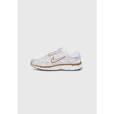 Image of Nike Sportswear P 6000 Trainers White/metallic silvercoloured/british tan/sail, Women&#039;s, Size: 2.5, silver/coloured/british tan/sail
