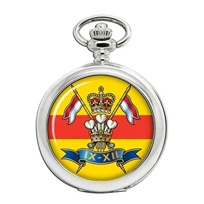 Image of Giftshop UK 9th/12th Royal Lancers, British Army Full Hunter Pocket Watch