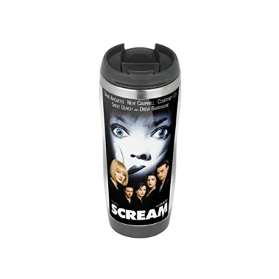 Image of Scream Movie Travel Mug, Thermal Insulated Cup for Hot and Cold Beverages Drinks