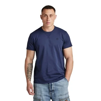 Image of G STAR RAW Men&#039;s Nifous T Shirt, blue (sartho D24449 336 6067), XS