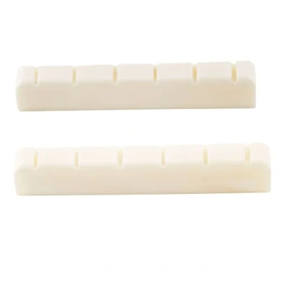 Image of Musiclily Slotted 6 String Classical Guitar Bone Nut,DJ 03 52x6x9/8.5mm (2 Pieces)