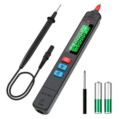 Image of BSIDE Voltage Tester 3 Results Display AC Detector Pen, Non Contact with Adjustable Sensitivity, Integrated Multimeter, Dual Range Electrical Sensor V Alert Live Wire