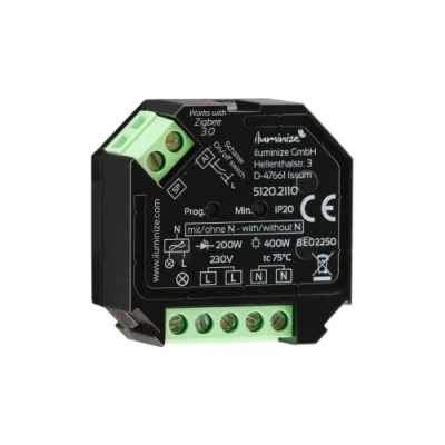 Image of Zigbee 3.0 Actuator Mini for Light Switch/Toggle Switch, 230 V Phase Control (Dimming Actor)