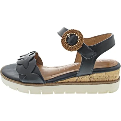 Image of Tamaris Women&#039;s Sandal, Navy, 6 UK