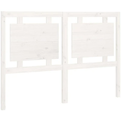 Image of vidaXL Bed Headboard White 140.5x4x100 cm Solid Wood Pine