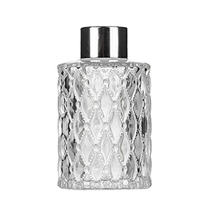 Image of 150ml 5 fl oz Clear Glass Diffuser Jar Bottle Aromatherapy Reed Holder Fragrance Accessories Use for DIY Replacement Sets
