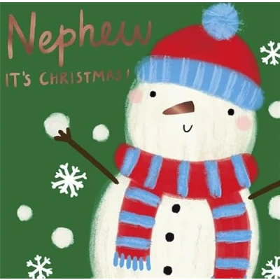 Image of Cards Hallmark Nephew Christmas with Snowman Design