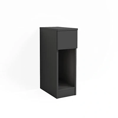 Image of Vicco Nightstand Enton, Black, 20 x 59.5 cm
