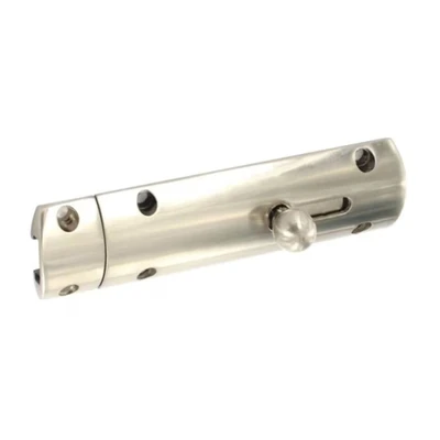 Image of BRUSHED NICKEL FINISH MODERN DOOR BOLT WITH SCREWS