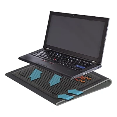 Image of Targus 17 Inch Dual Fan Lap Chill Mat Soft Neoprene Laptop Cooling Pad for Heat Protection, Fits Most 17&quot; Laptops and Smaller USB A Connected Fans Dispersion (AWE55US)