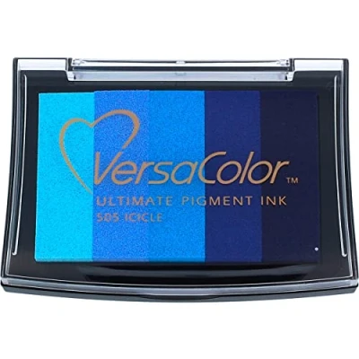 Image of Tsukineko Versacolor Icicle 5 Colour Ink Pad, Blue