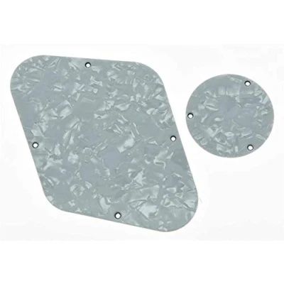 Image of Dopro White Pearl LP Rear Control Plate Switch Cavity Cover For Epiphone Les Paul