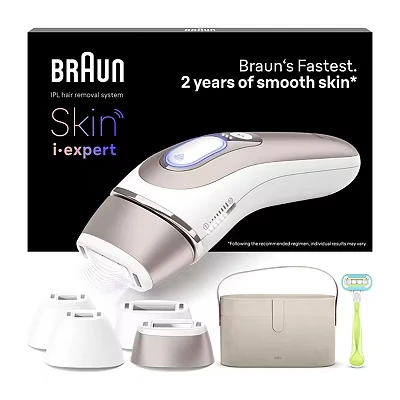 Image of Braun Skin iexpert, smart IPL Hair Removal System with connected app &amp; 4 attachment caps PL7387
