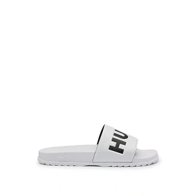 Image of HUGO Men&#039;s Match_it_Slid_rblg_n Slide, Open White, 4.5 UK