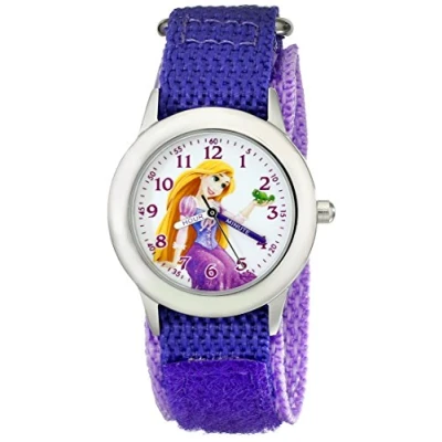 Image of Disney Kids&#039; W001922 Rapunzel Analog Display Quartz Purple Watch