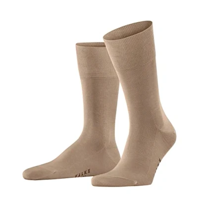 Image of FALKE Men&#039;s Tiago M SO Fil D&#039;Écosse Cotton Plain 1 Pair Socks, Brown (Camel 5038) new eco friendly, 8.5 9.5