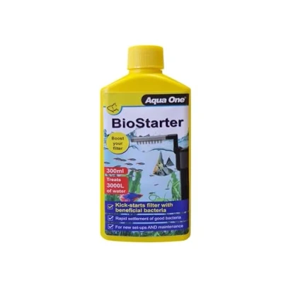 Image of Aqua One BioStarter with Beneficial Friendly Bacteria For Aquariums and Fish Tank Filters (300ml)