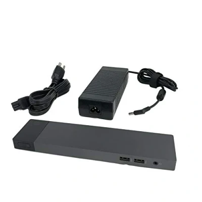 Image of HP ZBook 150W Thunderbolt 3 Dock Black, Silver Docking Stations (Cable, 3, HP, 15 G3, Studio Silver)