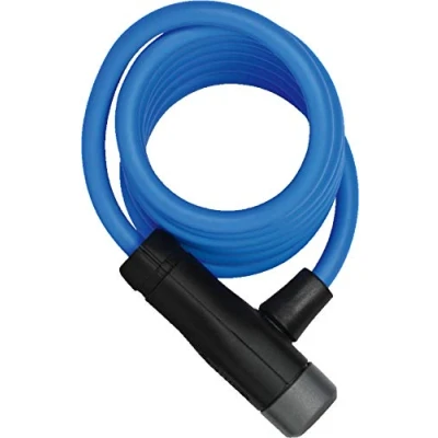 Image of ABUS spiral cable lock Star 4508K/150 Bicycle made of 8 mm thick security level 2 Blue