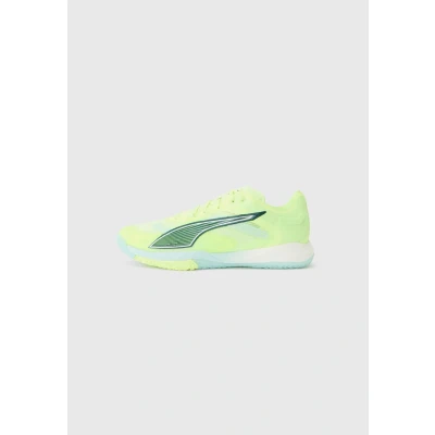 Image of PUMA Accelerate Nitro SQD 4 White Grey Dawn Safety YE, Fizzy Light Green Terrain Sil, 8 UK