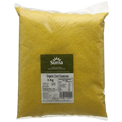 Image of Suma Bagged Down Organic Corn Couscous 3 kg (Pack of 1)