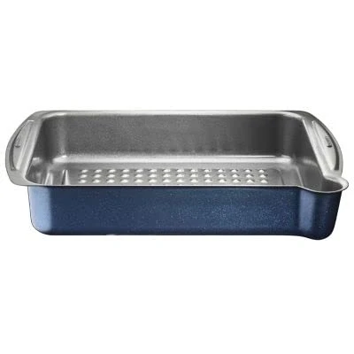 Image of Lakeland Non Stick Roasting Tin with Pouring Lip 39cm x 25.5cm High Performing Heavy Duty Steel