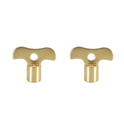Image of YIZITU Square Socket Brass Radiator Keys Plumbing Bleeding Key Water Tap for Air Valves Tool 7mm Hole Faucet Outdoor Wrench Home