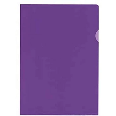 Image of Kangaro K 34009 PP Plastic Document Cover DIN A4 Grained Transparent Violet Extra Strong 120 µ