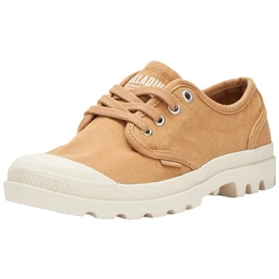 Image of Palladium Women&#039;s Pampa Oxford Sneaker, Brown, 3 UK