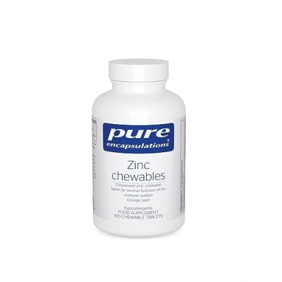 Image of Pure Encapsulations Zinc Chewables 100 Chewable Tablets