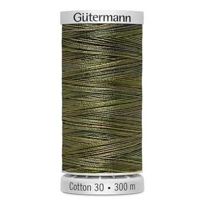 Image of Gutermann No 30 Sulky Cotton Embroidery Thread 300m 4020 Brown, Green Each