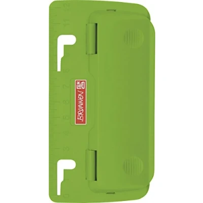 Image of Brunnen Colour Code Office Pocket Hole Punch Plastic 1/2 Sheets, Green