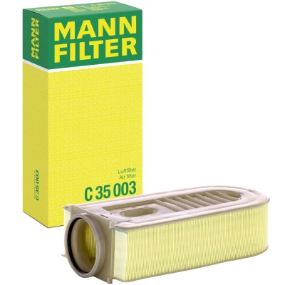 Image of 6510940004, 651094000464, A6510940004, A651094000464 Air Filter MANN C 35 003 80mm 176mm 350mm Insert MERCEDES BENZ: E Class Saloon