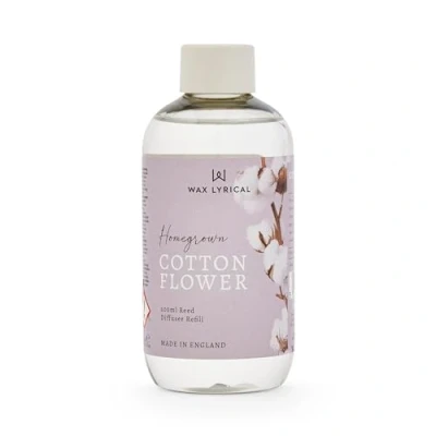 Image of Wax Lyrical Homegrown Collection Cotton Flower Scent Reed Diffuser Refill 200ml