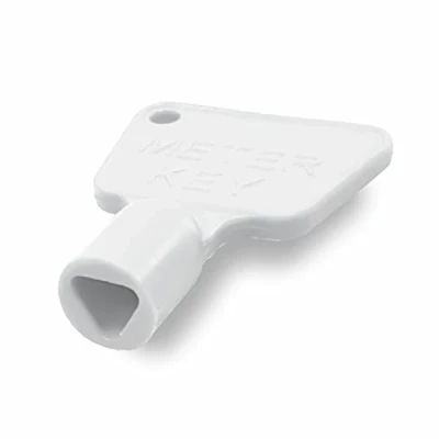 Image of SUL Meter Box Key Gas Plastic Utility Cupboard Triangle Electric Socket Spanner 2 Pack (White)