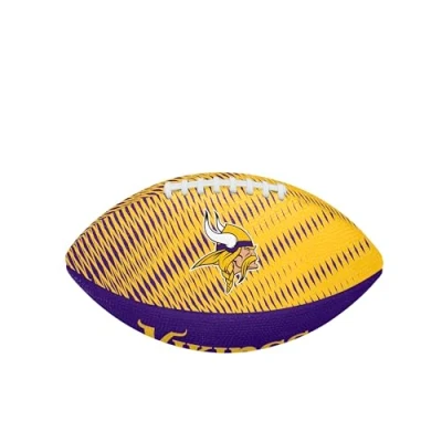 Image of Wilson NFL Team Tailgate American Football, Rubber, Junior, Purple / Gold