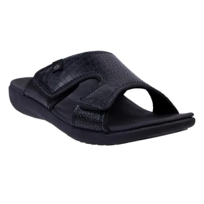 Image of Spenco Women&#039;s Style Slide Sandal, Black, 7 UK
