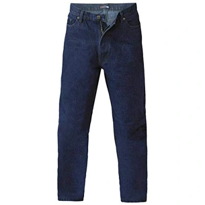 Image of Duke Mens Rockford Comfort Fit Jeans (34L) (Indigo)