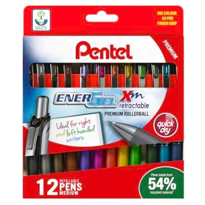 Image of Pentel EnerGel Xm 12 pc Assorted Wallet