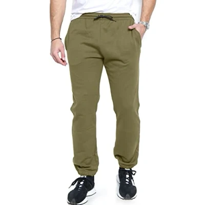 Image of Mens Fleece Jogging Bottoms S 6XL (M, Olive)