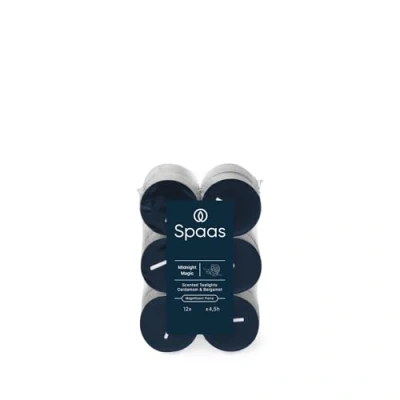 Image of Spaas Scented Tealights flatpack x12 4.5h, Midnight Magic