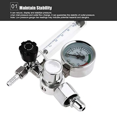 Image of Argon Flow Meter 0 25MPa 5/8&quot; Welding Regulator Gauge for Weld Mig Tig