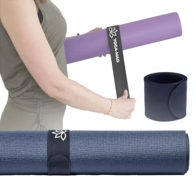 Image of Yoga Mad Strap Slap Band for Mat Keep your Tightly Rolled, Fits All Standard Sized Mats Easily ‘Slap’ On with Super Strong Hold Perfect Accessory