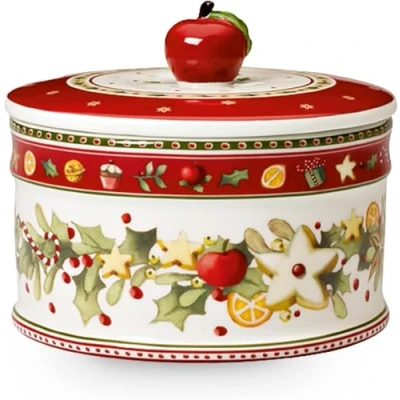 Image of Villeroy &amp; Boch 1486124524 Medium Winter Bakery Delight Pastry Box, Porcelain, Colourful