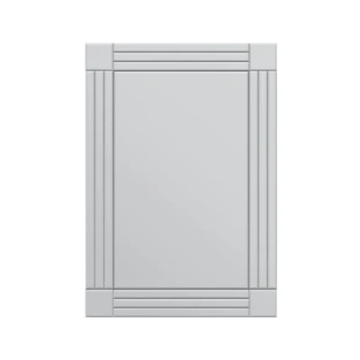 Image of MirrorOutlet Milton Manor Modern Silver Bevelled Edge Venetian Wall Mirror 3ft4 x 2ft4 (100 70cm), YC018 M, Frameless