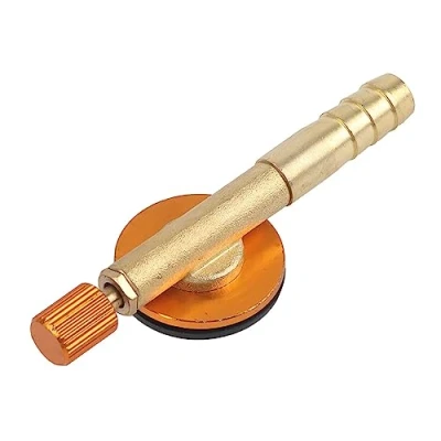 Image of Burners Switching Valve, Brass Gas Refill Adapter Safety Stove Valve for Outdoor Camping(Red)