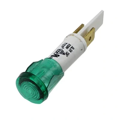 Image of Lincat Genuine Round Neon Green Indicator Light (10mm Panel Mount)
