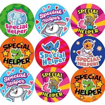 Image of 144 Special Helper 30 mm Reward Stickers for School Teachers, Parents and Nursery