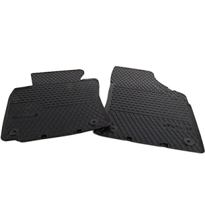 Image of Volkswagen 1K2061501A041 Rubber Foot Mat Set Front Right Hand Drive, Black