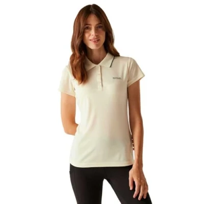 Image of Regatta Women&#039;s Quick Drying Maverick V Active Polo Shirt Light Vanilla, Size: 14